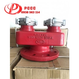 Họng Tiếp Nước Chữa Cháy Tomoken 2 Cửa D65 x DN100 TMHK-2D65-100A