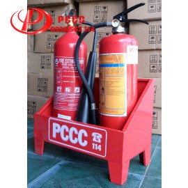 Kệ Đôi Để Bình Hai Chữa Cháy Bằng Sắt